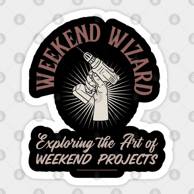 Weekend DIY Wizard T-shirt Sticker by Endless Etchings